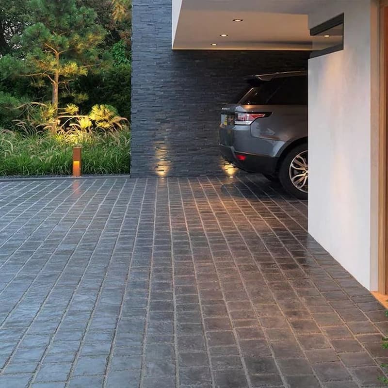 Stone Motif Car Garage Ceramic Tiles